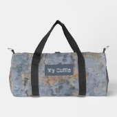 Gray Grunge Duffle Bag (Vorderseite)