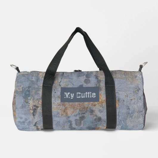 Gray Grunge Duffle Bag (Vorderseite)