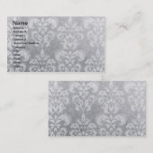 Gray Grunge Wallpaper Visitenkarte (Vorne/Hinten)