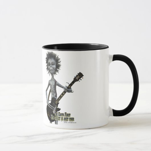 Gray Guitarist Tasse (Rechts)