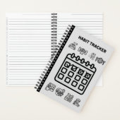 GRAY HABIT TRACKER NOTEBOOK NOTIZBLOCK (Innen)