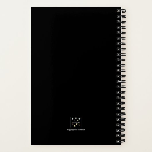 GRAY HABIT TRACKER NOTEBOOK NOTIZBLOCK (Rückseite)