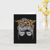 Gray Hair Don’t Care Messy Bun Karte (Gelbe Blume)