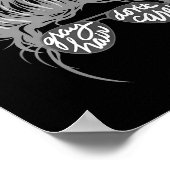 Gray Hair Don’t Care Messy Bun  Poster (Ecke)