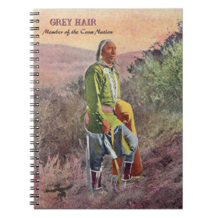 Gray Hair Native American Notebook Notizblock