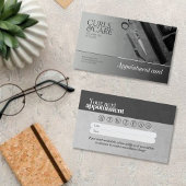 Gray Hair Salon Stylist Moderne Erinnerung Terminkarte