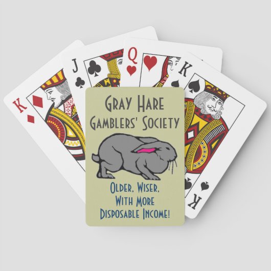 Gray Hare Gamblers Spielkarten (Rückseite)