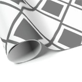 Gray Harlequin Geschenkpapier (Rolleneckpunkt)