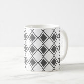 Gray Harlequin Kaffeetasse (VorderseiteRechts)
