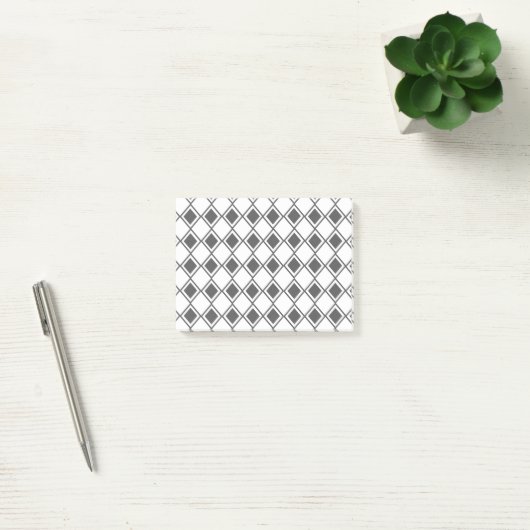 Gray Harlequin Post-it Klebezettel (Büro)