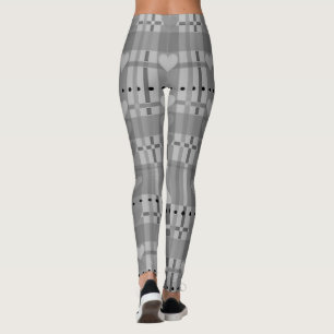 Gray Hart Leggings
