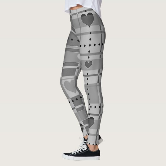Gray Hart Leggings (Links)