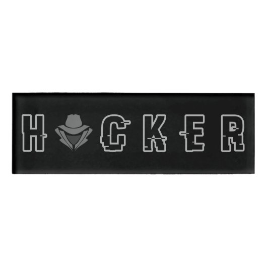 Gray Hat Hacker - Typ 3a Namenschild (Vorderseite)