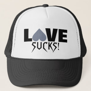 Gray Heart Anti-Valentine "Liebe Sind zum Kotzen!" Truckerkappe