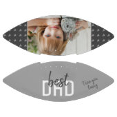 Gray Heart Best Vater Foto Vatertag Football (Paneele)