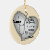 Gray Heart Midfrau Nurse Keramik Ornament (Rechts)