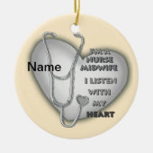 Gray Heart Midfrau Nurse Keramik Ornament (Vorne)