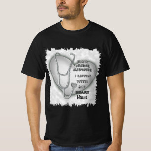 Gray Heart Midfrau Nurse T-Shirt