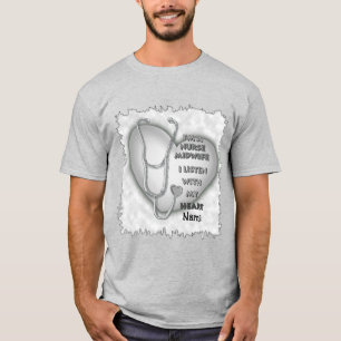 Gray Heart Midfrau Nurse T-Shirt