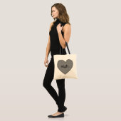 Gray Heart Sigh Tragetasche (Vorderseite (Model))
