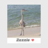 Gray Heron Aufkleber (Blatt)