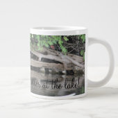 Gray Heron Bird Jumbo-Tasse (Rechts)