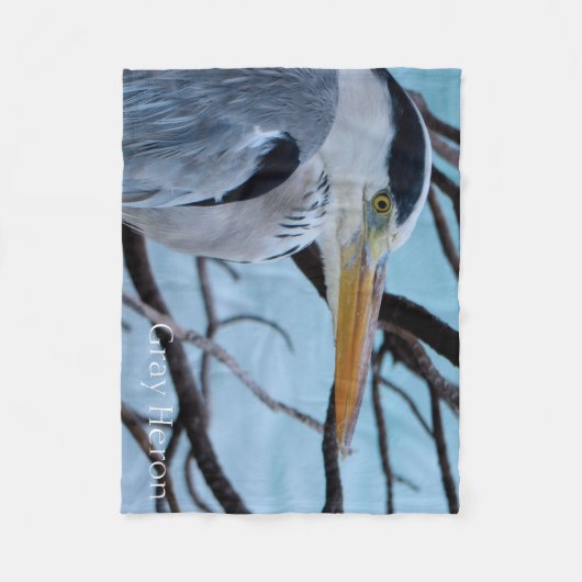 Gray Heron Fleecedecke (Vorderseite)
