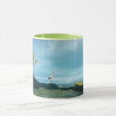 Gray Heron Image for Two tone Tasse (Zentrum)