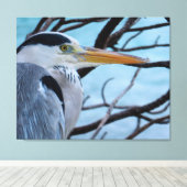 Gray Heron Leinwanddruck (Insitu (Holzboden))