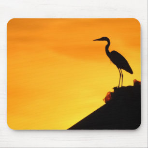 Gray Heron Mousepad