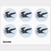 Gray Heron Stickers (Blatt)
