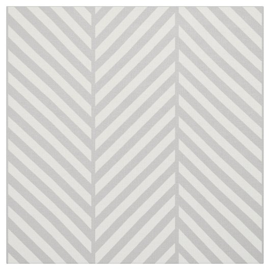 Gray Herringbone Große Skala Stoff (Muster)