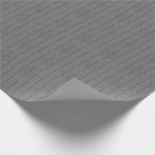 Gray Herringbone Muster Wrapping Paper Roll Geschenkpapier (Ecke)