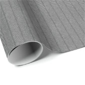 Gray Herringbone Muster Wrapping Paper Roll Geschenkpapier (Rolleneckpunkt)