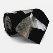 Gray Horse Neck Tie Krawatte (Gerollt)
