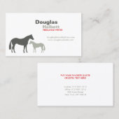 GRAY HORSES Nr. 2 Visitenkarte (Vorne/Hinten)