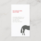 GRAY HORSES VISITENKARTE (Rückseite)