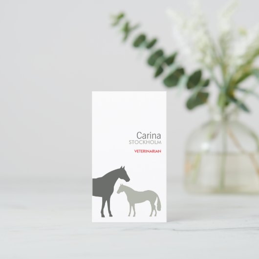 GRAY HORSES VISITENKARTE (Stehend Vorderseite)