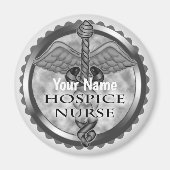 Gray Hospice Nurse Magnet (Vorne)
