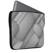 Gray Hues Modern Art Laptopschutzhülle (Vorne Rechts)