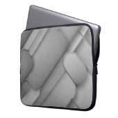Gray Hues Modern Art Laptopschutzhülle (Vorderseite Links)
