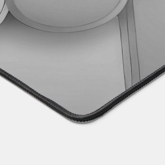 Gray Hues Modern Art Schreibtischunterlage (Ecke)