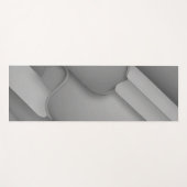 Gray Hues Modern Art Yogamatte (Vorderseite (Horizontal))