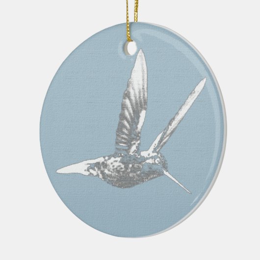 Gray Hummingbird Ornament (Links)