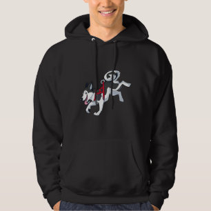 Gray Husky Running Hoodie
