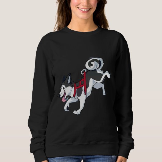 Gray Husky Running Sweatshirt (Vorderseite)