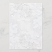 Gray Hydrangea Floral Program Fan Paper Programm (Rückseite)
