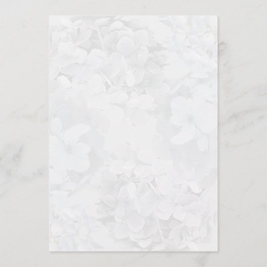 Gray Hydrangea Floral Program Fan Paper Programm (Rückseite)