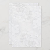 Gray Hydrangea Floral Program Fan Paper Programm (Vorne/Hinten)