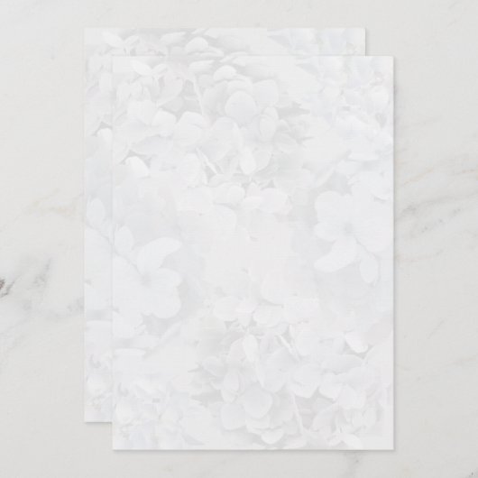 Gray Hydrangea Floral Program Fan Paper Programm (Vorne/Hinten)